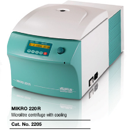 Ảnh là máy ly tâm Mikro 220R hãng Hettich. Phân phối tại thietbivinalab.com