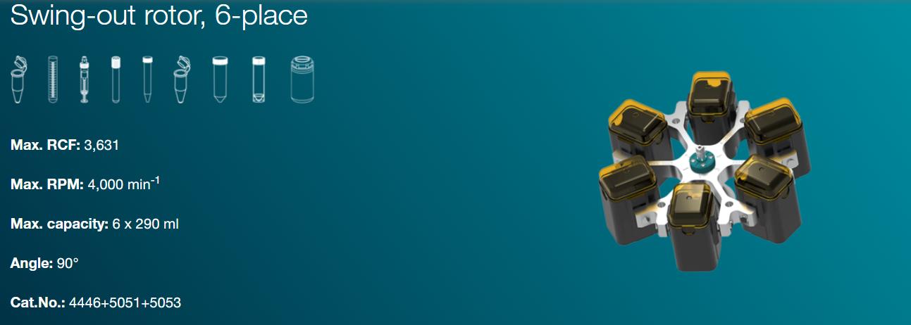 Rotor vang Cat. No. 4446 cho máy ly tâm ROTANTA 460R