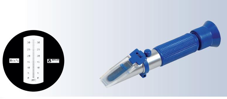 Kh&uacute;c xạ kế cầm tay đo độ ngọt 0-28% Brix BOECO 30103