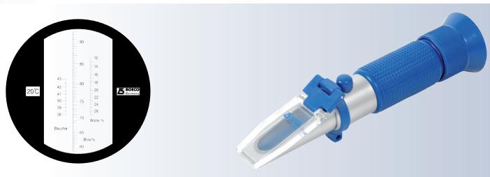 Kh&uacute;c xạ kế cầm tay đo độ ngọt, tỷ trọng, h&agrave;m lượng nước BOE 30106