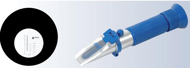 Kh&uacute;c xạ kế cầm tay đo protein trong huyết thanh v&agrave; tỷ trọng nước tiểu BOE 30301