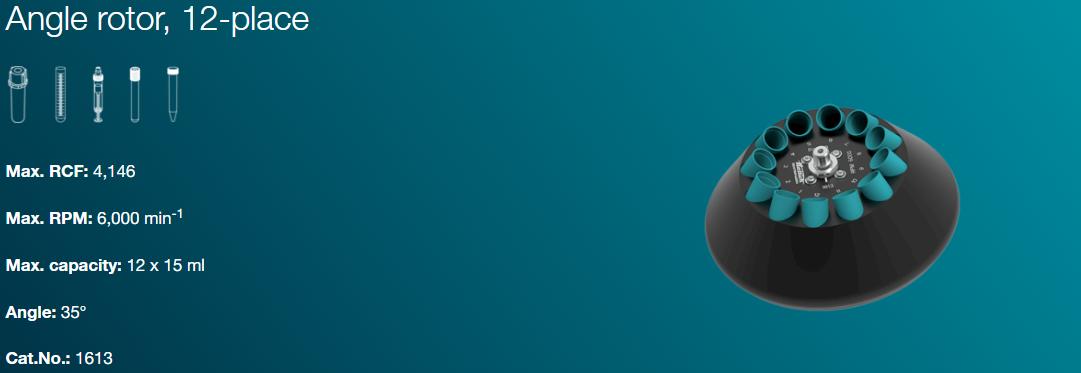 Rotor goc 6 vi tri Cat. No. 1620A cho may ly tam Rotofix 32A