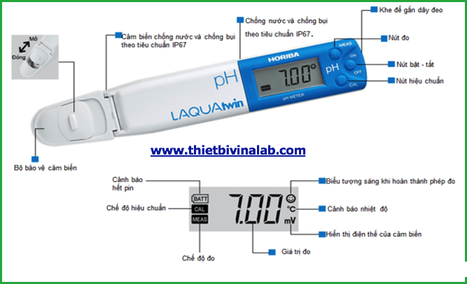 Chi tiết về bút đo pH 11 của Horiba cung cấp tại thietbivinalab.com