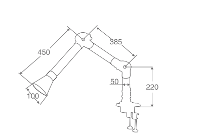 Bản vẽ tay hút khí WJH0603C