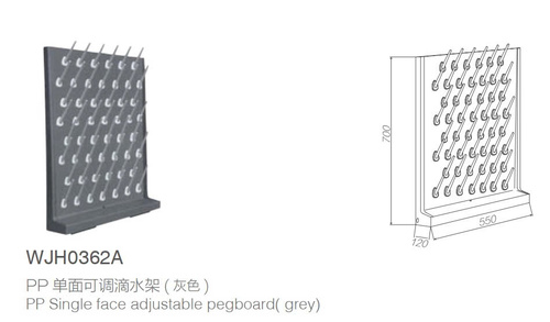 Giá phơi dụng cụ WJH-362A, nhựa PP, 52 vị trí