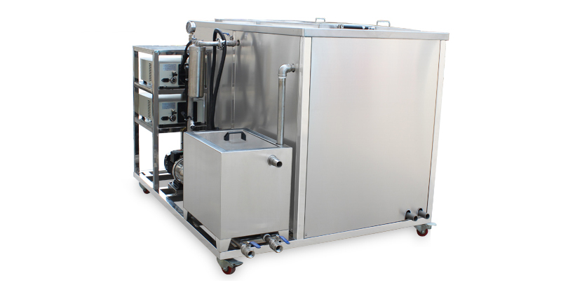 Thiết kế mặt sau của bể rửa siêu âm công nghiệp loại 2 bồn rửa model JP-2024GH