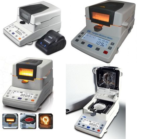 Ảnh cân phân tích độ ẩm nguyên liệu XY-105MW