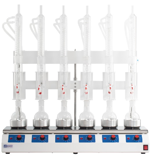 Bộ chiết Soxhlet 6 vị trí Beger FAT-6