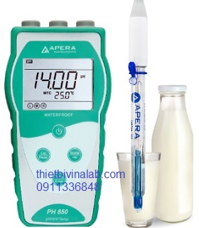 Máy đo pH/ điện thế/ nhiệt độ cầm tay trong sữa/ thực phẩm lỏng PH850-DP