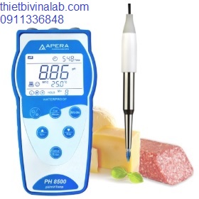 Máy đo pH/mV/nhiệt độ cầm tay trong thực phẩm/mẫu bán rắn  PH8500-SS